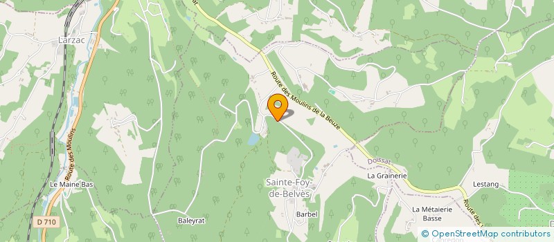 localisation de l'entreprise MADAME MURIELLE POLLIOT  SAINTE-FOY-DE-BELVES