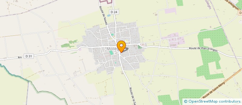 localisation de l'entreprise MADAME MURIELLE PORCHER  MOLLEGES