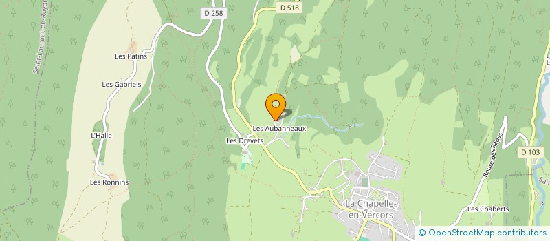 localisation de l'entreprise MADAME MURIELLE POULAIN à LA CHAPELLE-EN-VERCORS