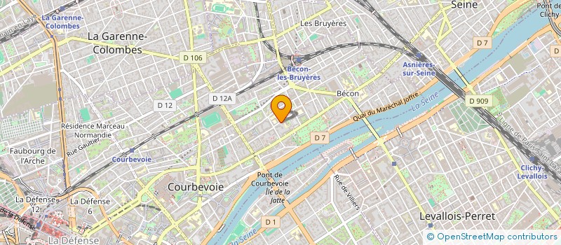 localisation de l'entreprise MADAME MURIELLE PRIOL  COURBEVOIE