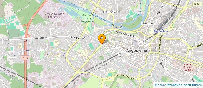 localisation de l'entreprise MADAME MURIELLE REGNIER à ANGOULEME