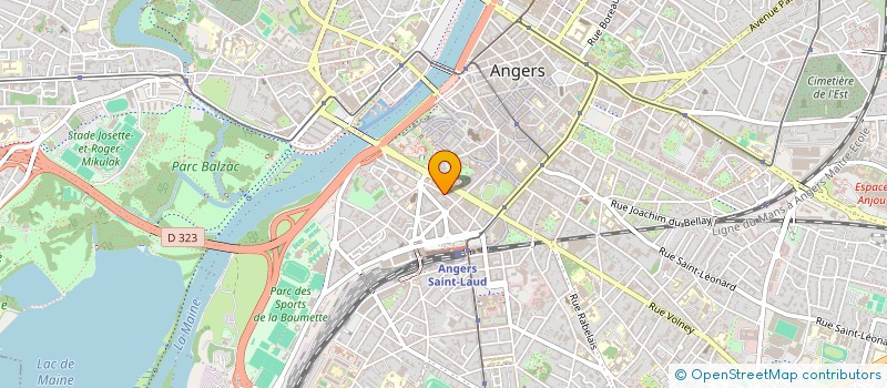 localisation de l'entreprise MADAME MURIELLE RIBEIRO  ANGERS