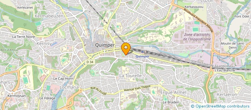 localisation de l'entreprise MADAME MURIELLE SAAD à QUIMPER