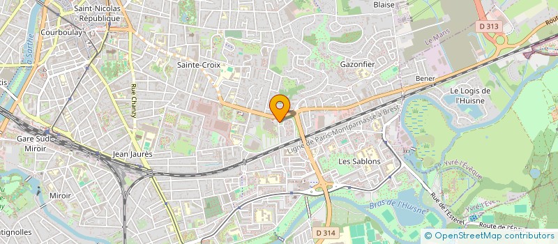 localisation de l'entreprise MADAME MURIELLE TESSIER  LE MANS