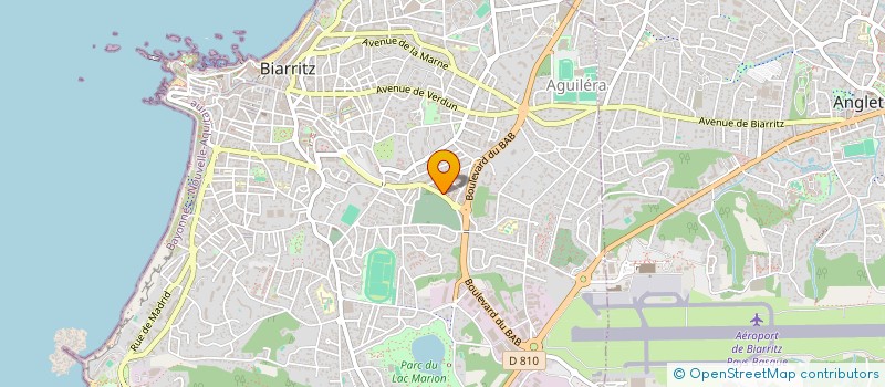 localisation de l'entreprise MADAME MURIELLE THYBOEUF  BIARRITZ