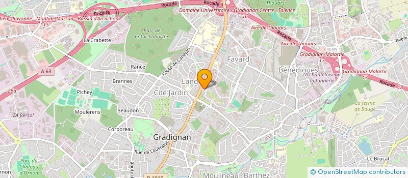 localisation de l'entreprise MADAME MURIELLE TIETARD à GRADIGNAN