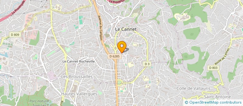 localisation de l'entreprise MADAME MURIELLE UGUEN à LE CANNET