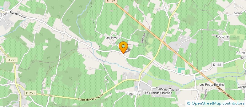 localisation de l'entreprise MADAME MURIELLE VERDIER  TEUILLAC