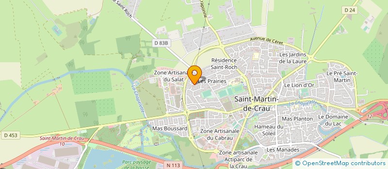 localisation de l'entreprise MADAME MURIELLE VILLARD à SAINT-MARTIN-DE-CRAU