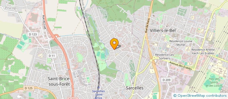 localisation de l'entreprise MADAME MURIELLE VOILE  SARCELLES