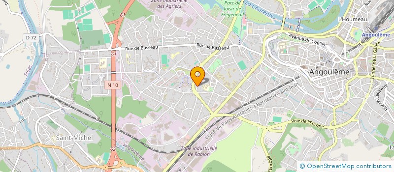 localisation de l'entreprise MADAME MURIELLE VOUDON à ANGOULEME
