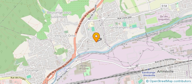 localisation de l'entreprise MADAME MURIELLE WEBER  VITRY-SUR-ORNE