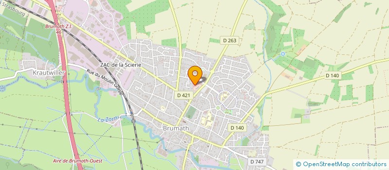 localisation de l'entreprise MADAME MURIELLE WINSTEL  BRUMATH
