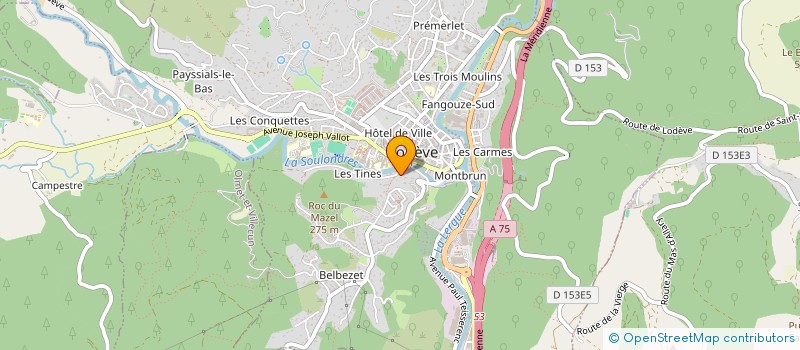 localisation de l'entreprise MADAME MUSLEMA HUSSAINKHIL  LODEVE