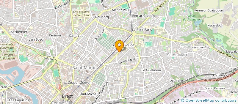 localisation de l'entreprise MADAME MUZAN GEBREEL JAMIE  BREST