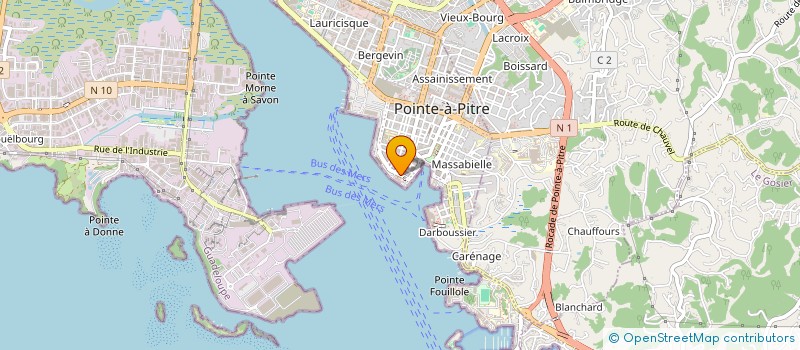 localisation de l'entreprise MADAME MUZELINA STANISLAS à POINTE-A-PITRE