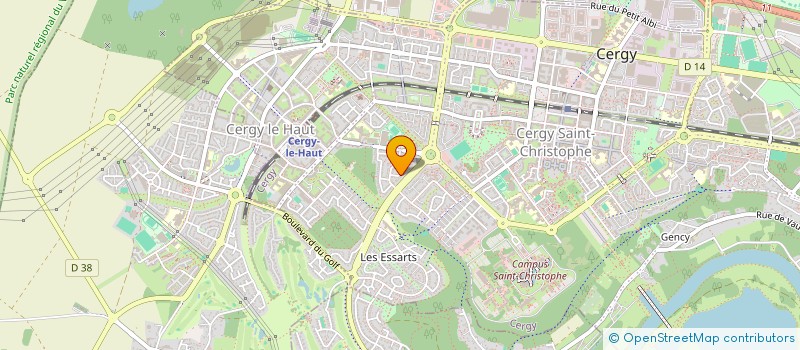 localisation de l'entreprise MADAME MY LINH BANH  CERGY