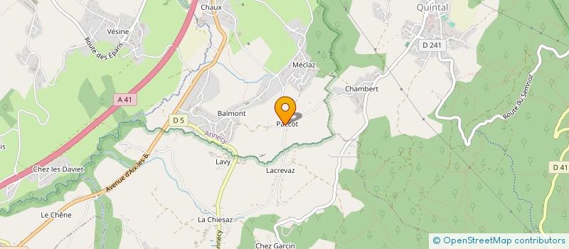 localisation de l'entreprise MADAME MYA BOUCHEX-BELLOMIE  ANNECY