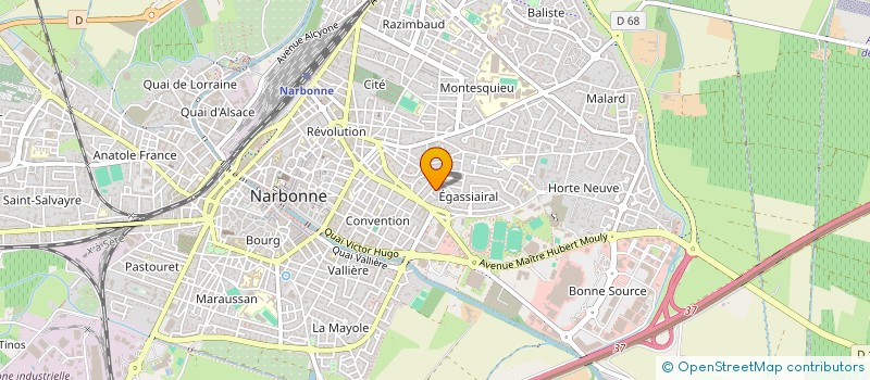 localisation de l'entreprise MADAME MYLENE ALCOUFFE  NARBONNE