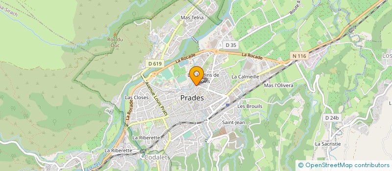 localisation de l'entreprise MADAME MYLENE ALLART à PRADES