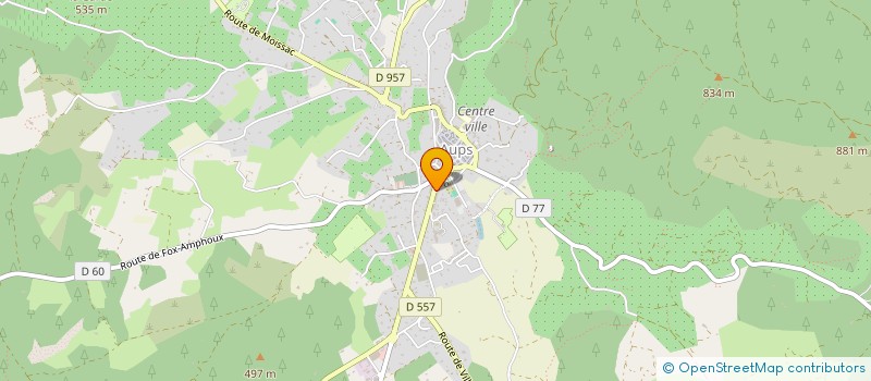 localisation de l'entreprise MADAME MYLENE BAGARRE  AUPS