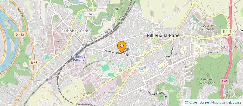 localisation de l'entreprise MADAME MYLENE BALVAY  RILLIEUX-LA-PAPE