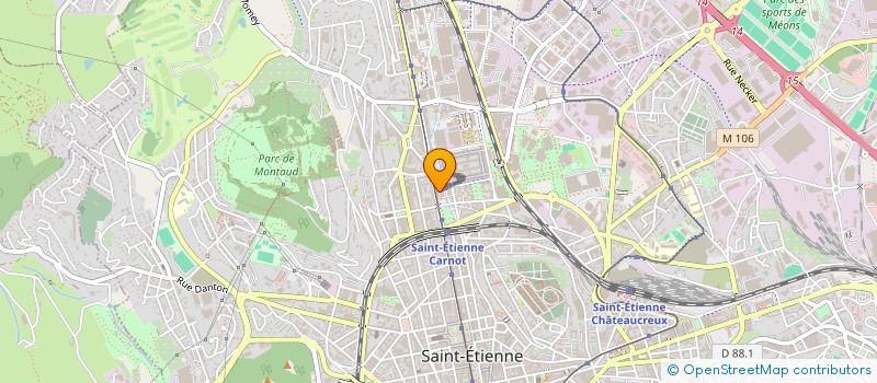 localisation de l'entreprise MADAME MYLENE BELOTTI  SAINT-ETIENNE