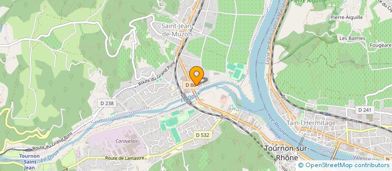 localisation de l'entreprise MADAME MYLENE BUFFIN à TOURNON SUR RHONE