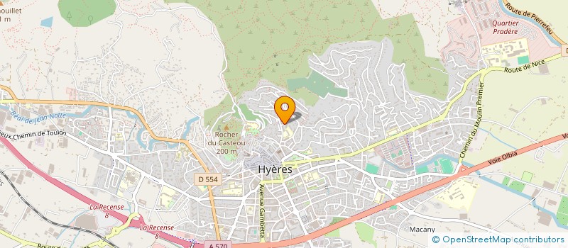 localisation de l'entreprise MADAME MYLENE BUREL à HYERES