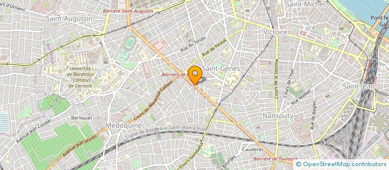 localisation de l'entreprise MADAME MYLENE CAGNON  BORDEAUX