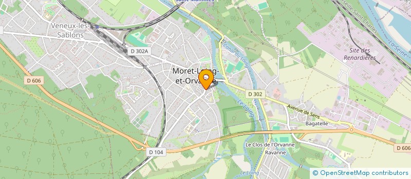 localisation de l'entreprise MADAME MYLENE CALMY à MORET-LOING-ET-ORVANNE