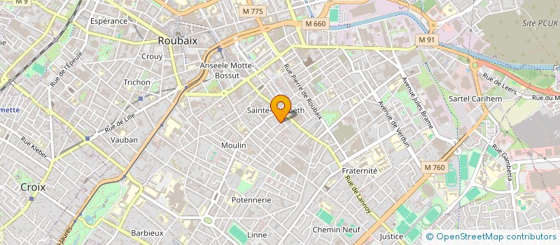 localisation de l'entreprise MADAME MYLENE CARETTE  ROUBAIX