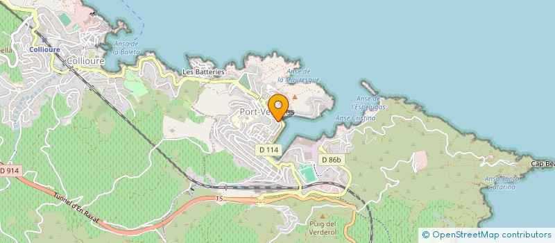 localisation de l'entreprise MADAME MYLENE CARRARA  PORT-VENDRES