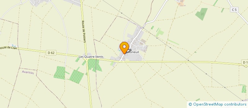 localisation de l'entreprise MADAME MYLENE CHADEAU  JAUNAY-MARIGNY