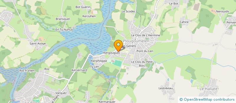 localisation de l'entreprise MADAME MYLENE CHAUVEAU  PLOUGOUMELEN