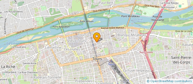 localisation de l'entreprise MADAME MYLENE CHESNEAU  TOURS