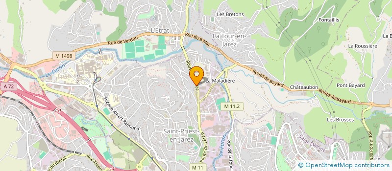 localisation de l'entreprise MADAME MYLENE CHEVRIOT  SAINT-PRIEST-EN-JAREZ