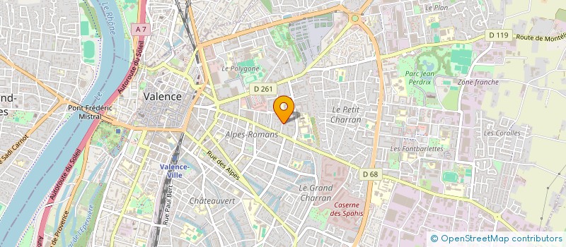 localisation de l'entreprise MADAME MYLENE CLARY à VALENCE