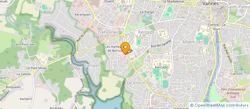 localisation de l'entreprise MADAME MYLENE COUSIN à VANNES