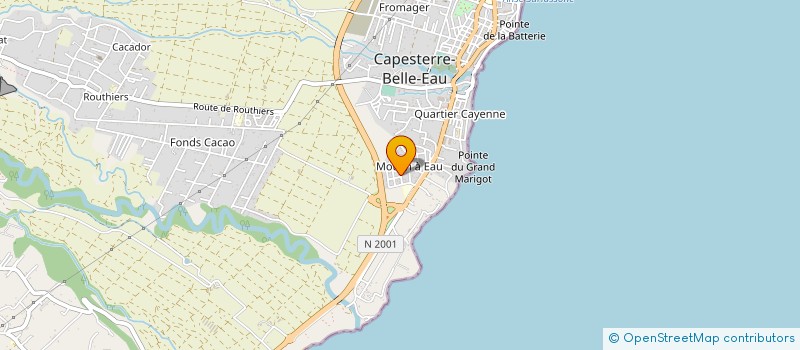 localisation de l'entreprise MADAME MYLENE COUTEPEROUMAL à CAPESTERRE-BELLE-EAU
