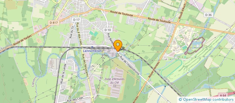 localisation de l'entreprise MADAME MYLENE CROUAU  LANNEMEZAN