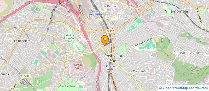 localisation de l'entreprise MADAME MYLENE CZYZNIAK à ROSNY-SOUS-BOIS