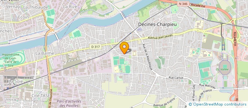 localisation de l'entreprise MADAME MYLENE DANDEL  DECINES-CHARPIEU