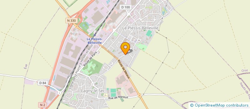 localisation de l'entreprise MADAME MYLENE DE ALMEIDA  LE PLESSIS-BELLEVILLE