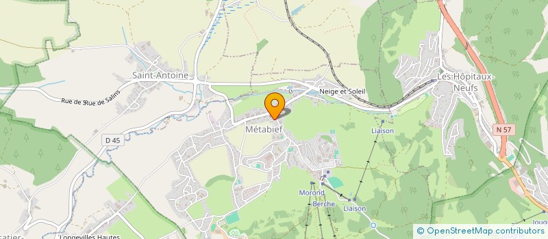 localisation de l'entreprise MADAME MYLENE DELACOUR  METABIEF