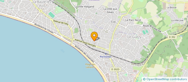 localisation de l'entreprise MADAME MYLENE DEROCHE à LA BAULE-ESCOUBLAC