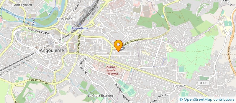 localisation de l'entreprise MADAME MYLENE DESPORT à ANGOULEME