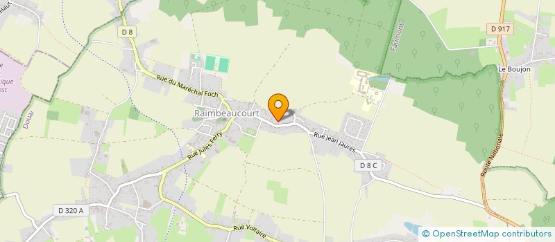 localisation de l'entreprise MADAME MYLENE DEVRED  RAIMBEAUCOURT