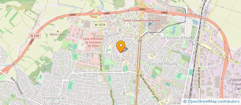 localisation de l'entreprise MADAME MYLENE DI BLAS  DIJON