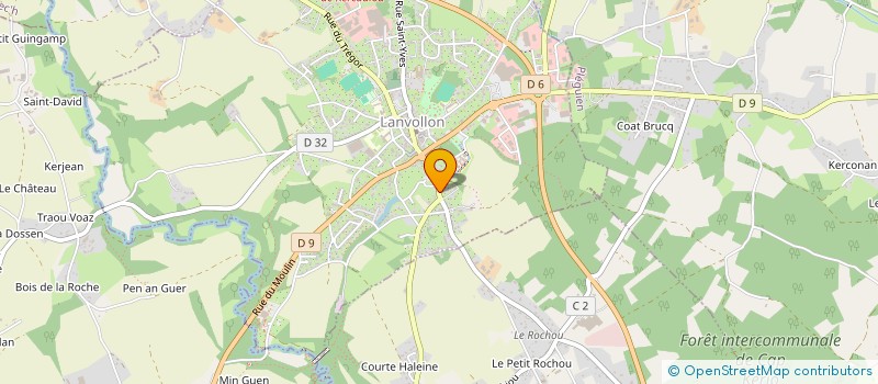 localisation de l'entreprise MADAME MYLENE DUMONT à LANVOLLON